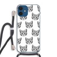 Kitten: iPhone 12 Transparant Hoesje met koord