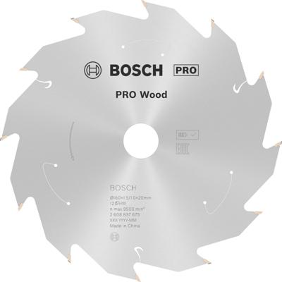 Bosch Accessoires Cirkelzaagblad ACCU Standard for Wood 160x20/15.875x1.5/1.0x12T - 2608837675