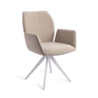 Jesper Home Eetkamerstoel 'Misaki' Turn White, Draaibaar, kleur Sand Strand