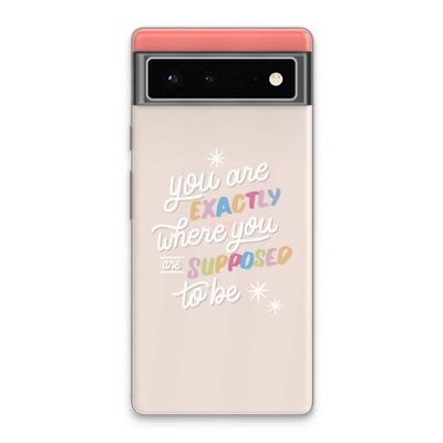 Right Place: Google Pixel 6 Transparant Hoesje