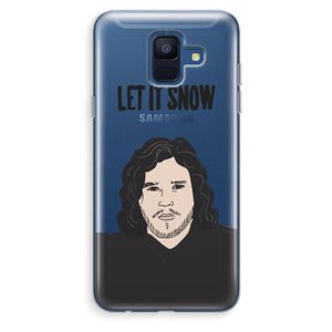 Let It Snow: Samsung Galaxy A6 (2018) Transparant Hoesje