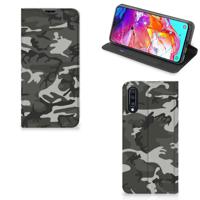 Samsung Galaxy A70 | Hoesje met Magneet | Army Light