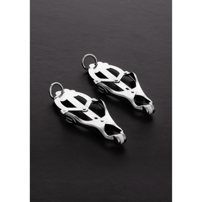 Steel by Shots 2 Squeezer Teaser Clover Tepelklemmen met Ring