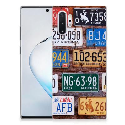 Samsung Galaxy Note 10 Plus | Siliconen hoesje | met foto Kentekenplaten