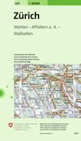 Wandelkaart - Topografische kaart 225 Zürich | Swisstopo Wandelkaart - Topografische kaart 225 Zürich | Swisstopo