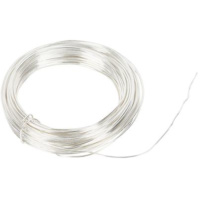 Creativ Company Verzilverd draad, dikte 1 mm, verzilverd, 4 m/ 1 rol