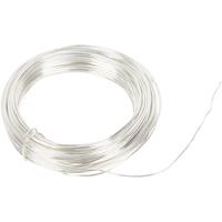 Creativ Company Verzilverd draad, dikte 1 mm, verzilverd, 4 m/ 1 rol