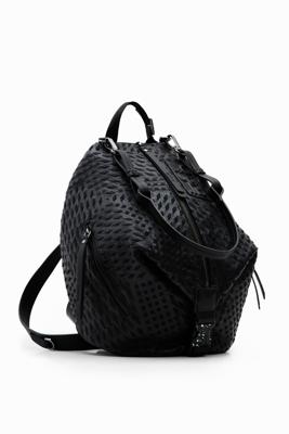 Kleine rugzak met geometrische vormen - BLACK - U