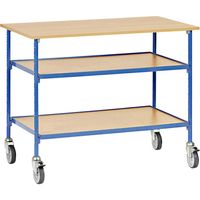 Fetra Hauptartikel 5862 Roltafel Staal Poedercoating Laadvermogen (max.): 150 kg Stralend blauw (RAL 5007)