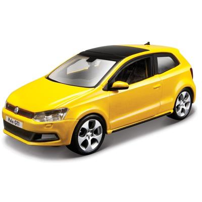Bburago Modelauto - Volkswagen Polo 5 GTI - 1:32 - geel Bburago Modelauto - Volkswagen Polo 5 GTI - 1:32 - geel