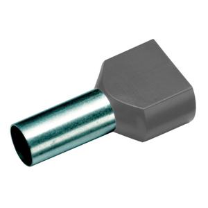 Cimco 18 2462 Dubbele adereindhulzen 0.75 mm² Deels geïsoleerd Grijs 100 stuk(s)