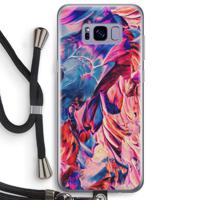 Pink Orchard: Samsung Galaxy S8 Plus Transparant Hoesje met koord
