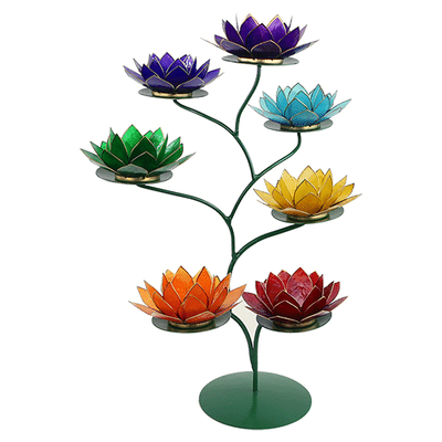 Chakra Lotus Display Groen