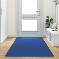 Deurmat Blauw en Zwart 120 x 350 cm Polyamide en PVC