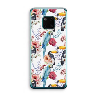 Bloemen tukan: Huawei Mate 20 Pro Transparant Hoesje