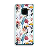 Bloemen tukan: Huawei Mate 20 Pro Transparant Hoesje