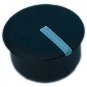 PSP C130-1 Afdekkap Zwart, Wit Geschikt voor Ronde knop 13 mm 1 stuk(s)