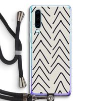 Marrakech Arrows: Huawei P30 Transparant Hoesje met koord