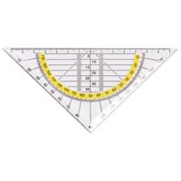 Geodriehoek 140 mm Quantore transparant