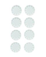 HEMA Gebaksbordje lichtblauwe streep 8 stuks (blauw)