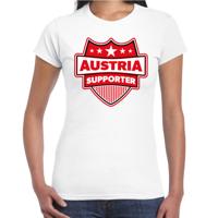 Oostenrijk supporters t-shirt - wit - voor dames - Austria - landen shirts - kleding - sport