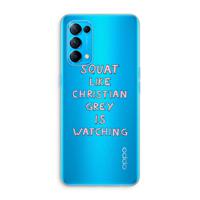 Christian Grey: Oppo Find X3 Lite Transparant Hoesje - thumbnail