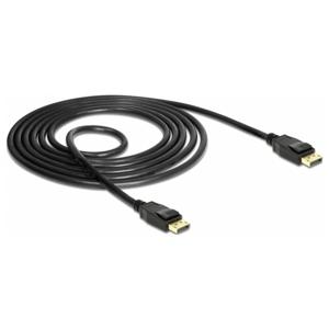 Delock 85508 DisplayPort-kabel DisplayPort Aansluitkabel DisplayPort-stekker 1.5 m Zwart Vergulde steekcontacten, Verdraaid, Afgeschermd (drievoudig), 4K UHD