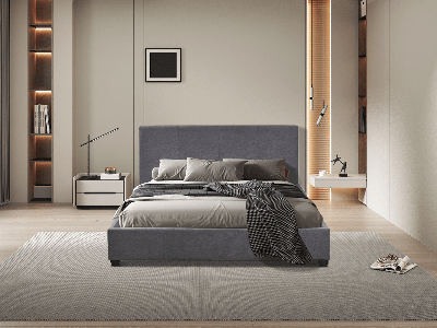 Bed ZEUS 160x200 cm grijs