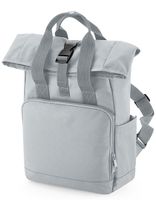Atlantis BG118S Recycled Mini Twin Handle Roll-Top Backpack - Light-Grey - 23 x 32 x 11 cm - thumbnail