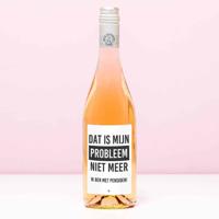 Wijnfles Pensioen Niet mijn probleem meer - Rosé (Blush Rosé)