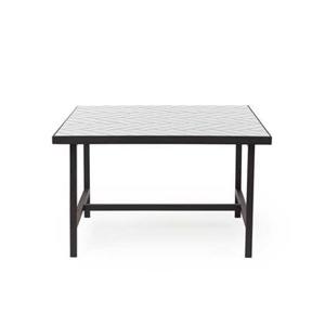 Warm Nordic Herringbone salontafel wit