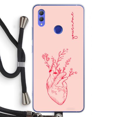 Blooming Heart: Honor Note 10 Transparant Hoesje met koord