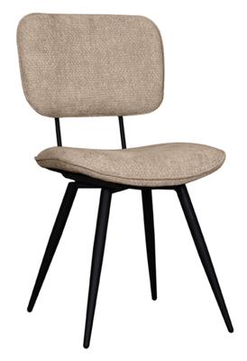 LABEL51 Eetkamerstoel 'Liva' Elite stof, kleur Clay