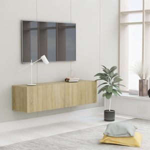 Tv-meubel 120x30x30 cm spaanplaat sonoma eikenkleurig