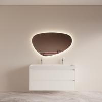 Badmeubelset BWS Riga met Lako Wastafel Wit 120 cm Mat Wit