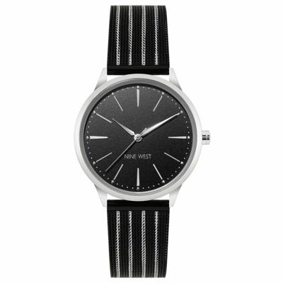 Nine West NW-2567SVBK (Ø 36 mm) Dames horloge