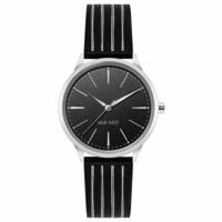 Nine West NW-2567SVBK (Ø 36 mm) Dames horloge