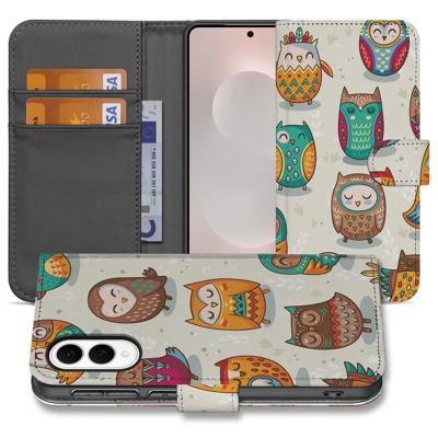 Samsung Galaxy S25 Edge | Telefoonhoesje | Met pasjeshouder | Vrolijke Uilen Samsung Galaxy S25 Edge | Telefoonhoesje | Met pasjeshouder | Vrolijke Uilen