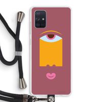Mono V: Samsung Galaxy A71 Transparant Hoesje met koord