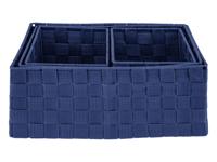 LIVARNO home Opbergmanden of organizer (Mandenset 4 stuks, Donkerblauw)