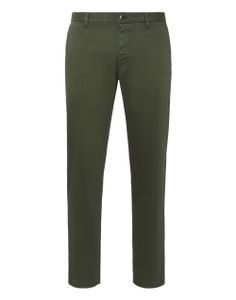 Philipp Plein pantalon chino slim à patch Hexagon - Vert