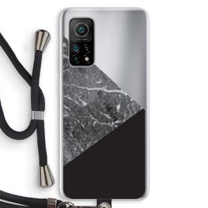 Combinatie marmer: Xiaomi Mi 10T 5G Transparant Hoesje met koord