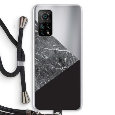 Combinatie marmer: Xiaomi Mi 10T 5G Transparant Hoesje met koord
