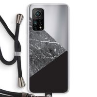 Combinatie marmer: Xiaomi Mi 10T 5G Transparant Hoesje met koord