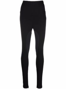 Philipp Plein legging bicolore à taille haute - Noir