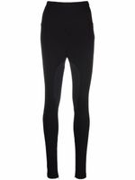 Philipp Plein legging bicolore à taille haute - Noir