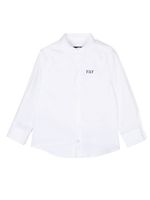 Fay Kids t-shirt à logo imprimé - Blanc