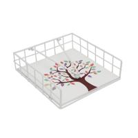 Servethouder Versa TREE Staal Hout MDF 18 x 7 x 18 cm