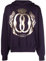 Bally hoodie en coton biologique à logo imprimé - Violet