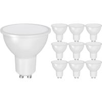 LED Spot - GU10 PAR16 - 10 Stuks - Brinton Advin - 7W 580lm 110D - 865 Helder/Koud Wit 6500K | Vervangt 70W